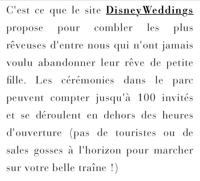 GossipRoomOff's tweet image. Il est désormais possible de se marier à Disneyland 😍💍💫💗