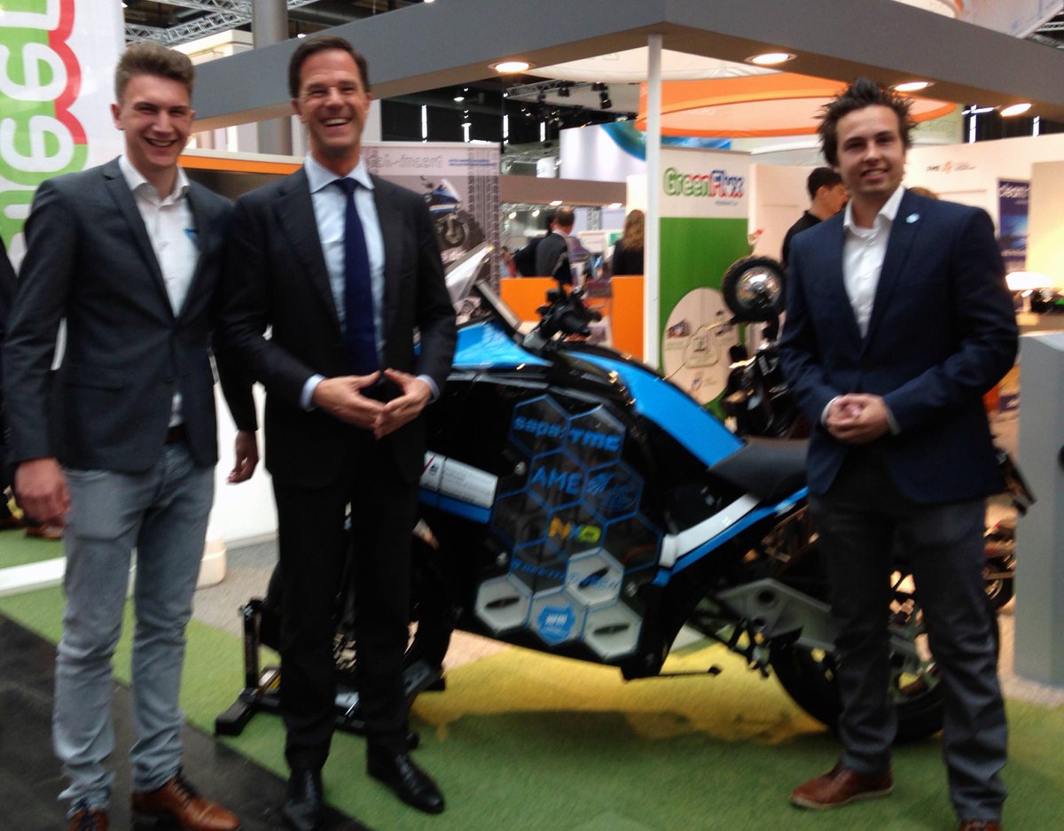STORMEindhoven's tweet photo. During the @hannover_messe last week, Dutch @MinPres Mark Rutte gave us a visit as well! Not hard to enthuse him! https://t.co/aa0aa4QB4s