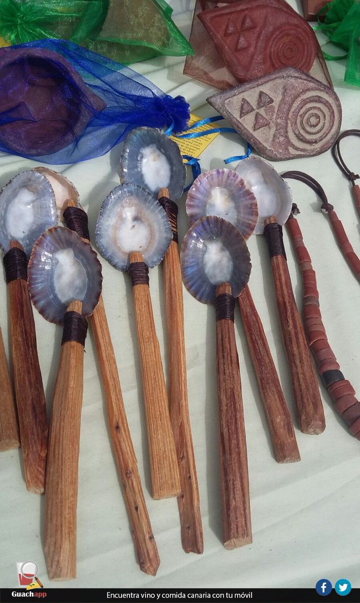 guachapp's tweet image. Artesanía #Canaria. Cucharas de lapas para #Mojo canario. #GastronomíaCanaria