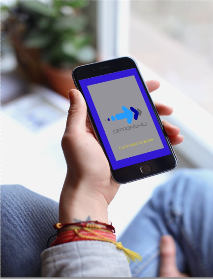 options4_u's tweet image. this is a mockup of what r app will look like on a iphone