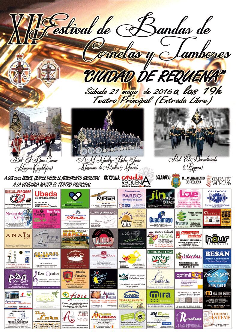 LosMoraosbullas's tweet photo. Y es que este 21 de Mayo Actuaremos en Requena, Valencia! 💜🎺🎼
Aquí os dejamos el Cartel. 
Saludos a todos! https://t.co/fxxTzaLPOq