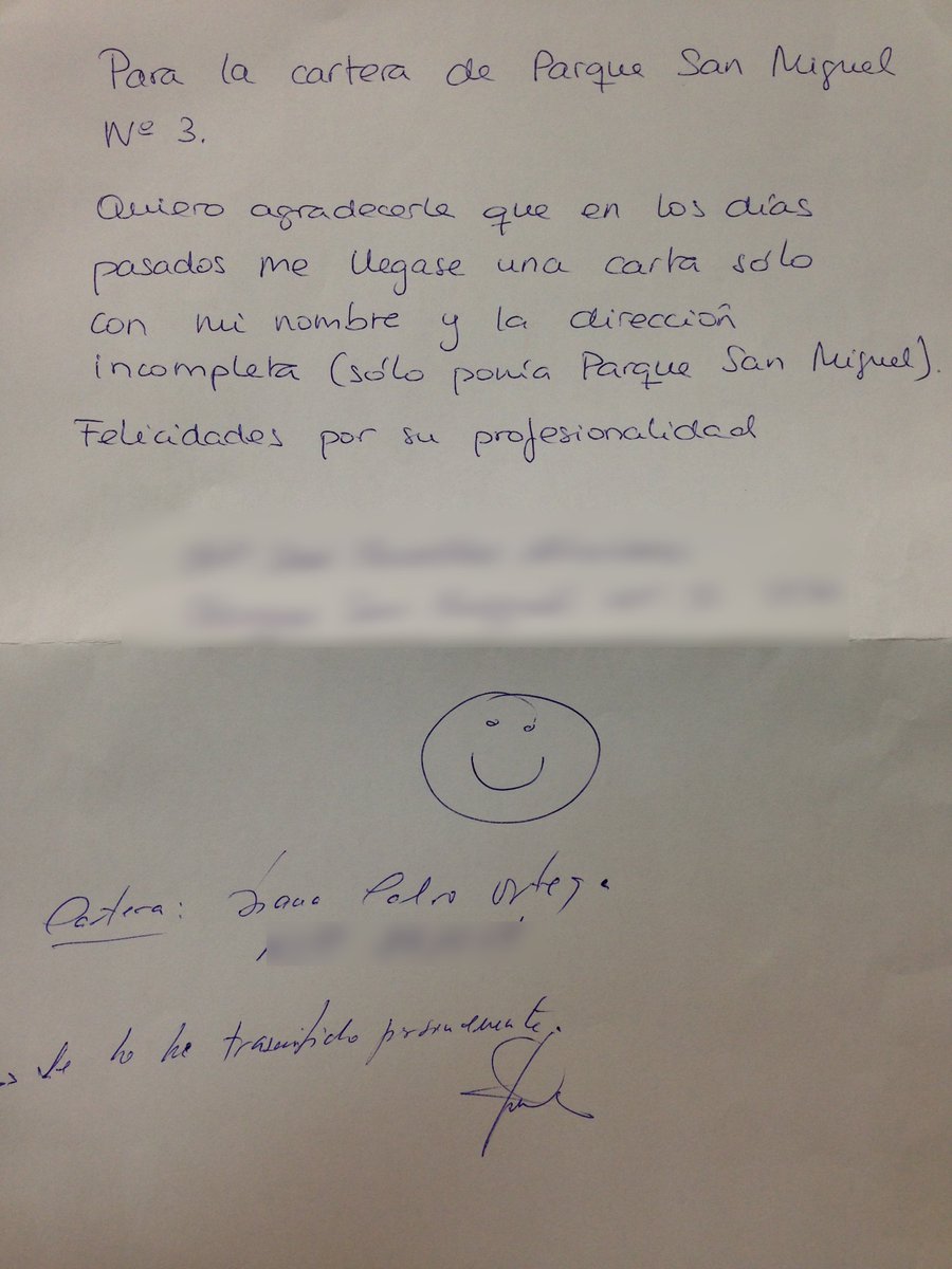 correos on twitter qué mejor manera de agradecer a un cartero su