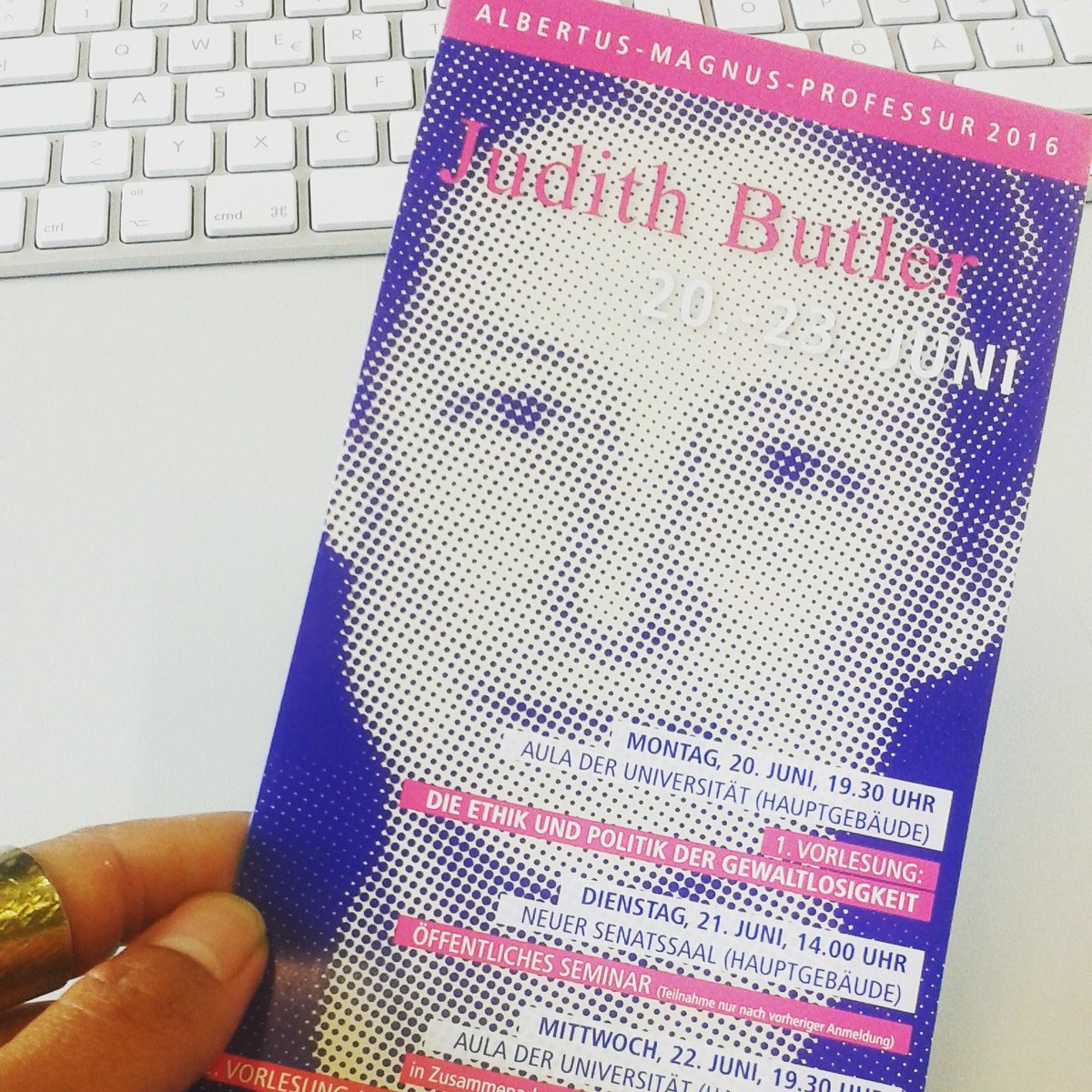dieBebero's tweet image. Exciting! Judith Butler is coming to Cologne!