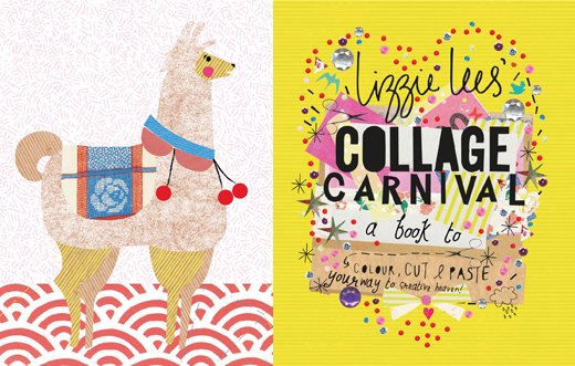 BatsfordBooks's tweet photo. Join Lizzie Lees Monday 9th for a llama #collage workshop at @DrinkShopDo. #collagecarnival https://t.co/qb4qHHHGhc