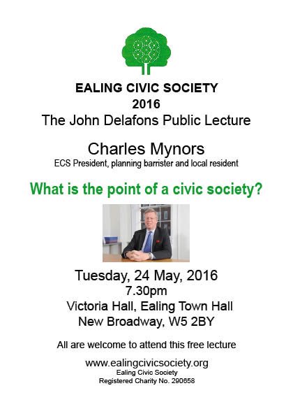 Date for your diary (24 May) – all welcome to our public lecture.