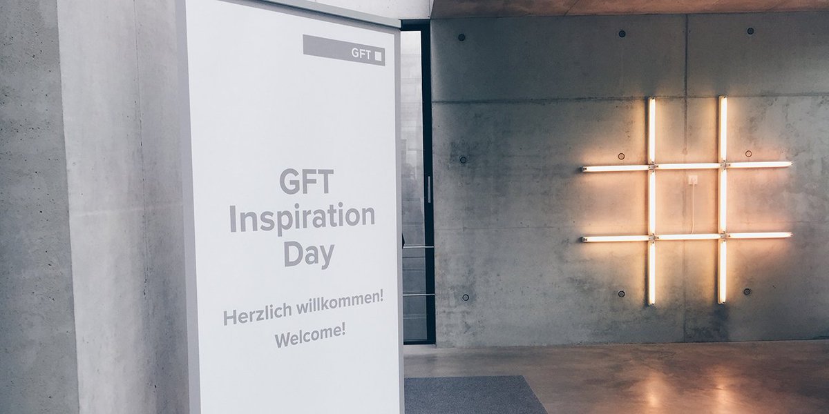 gft_de's tweet photo. Gleich geht's los: Heute findet d. GFT #Inspiration Day in unserem Corporate Center in Stuttgart statt. #GFTinspires https://t.co/bgpeua7Ne4