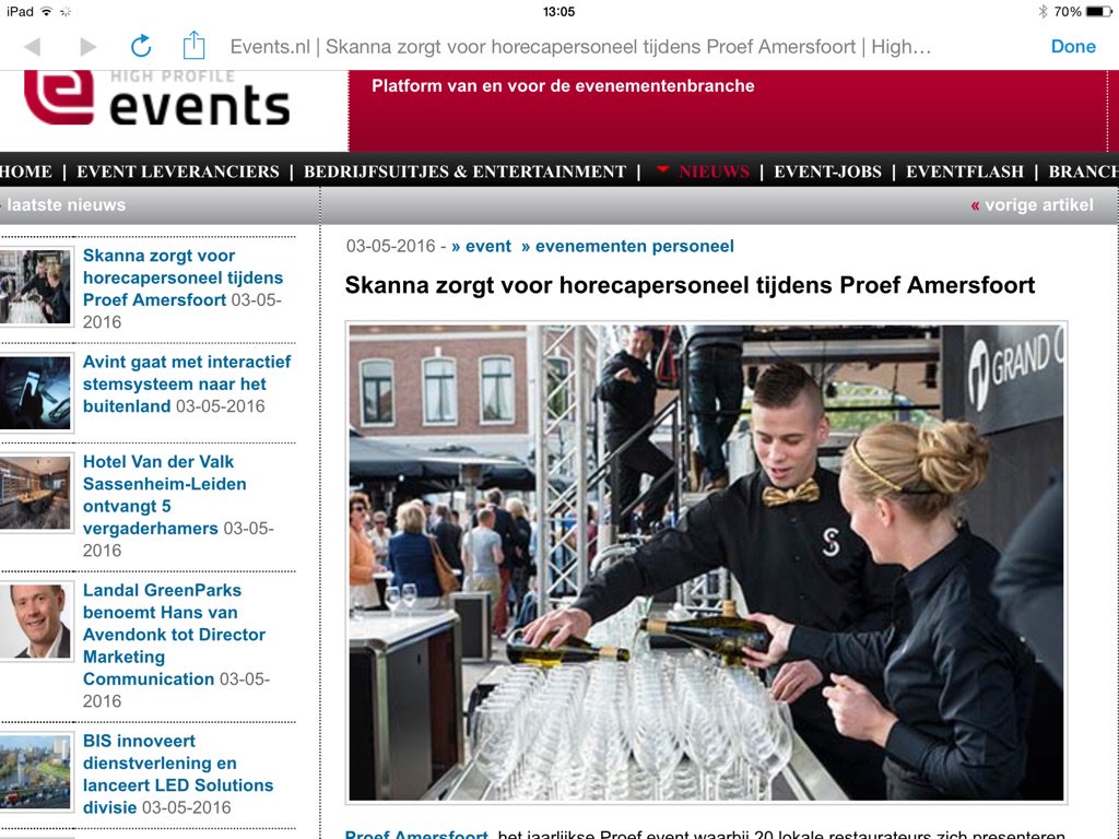 #Skanna zorgt voor horecapersoneel tijdens <a href="/ProefAmersfoort/">Proef Amersfoort</a> dlvr.it/LCq1nd <a href="/Skannatweets/">Skanna</a> @NinkeHordijk