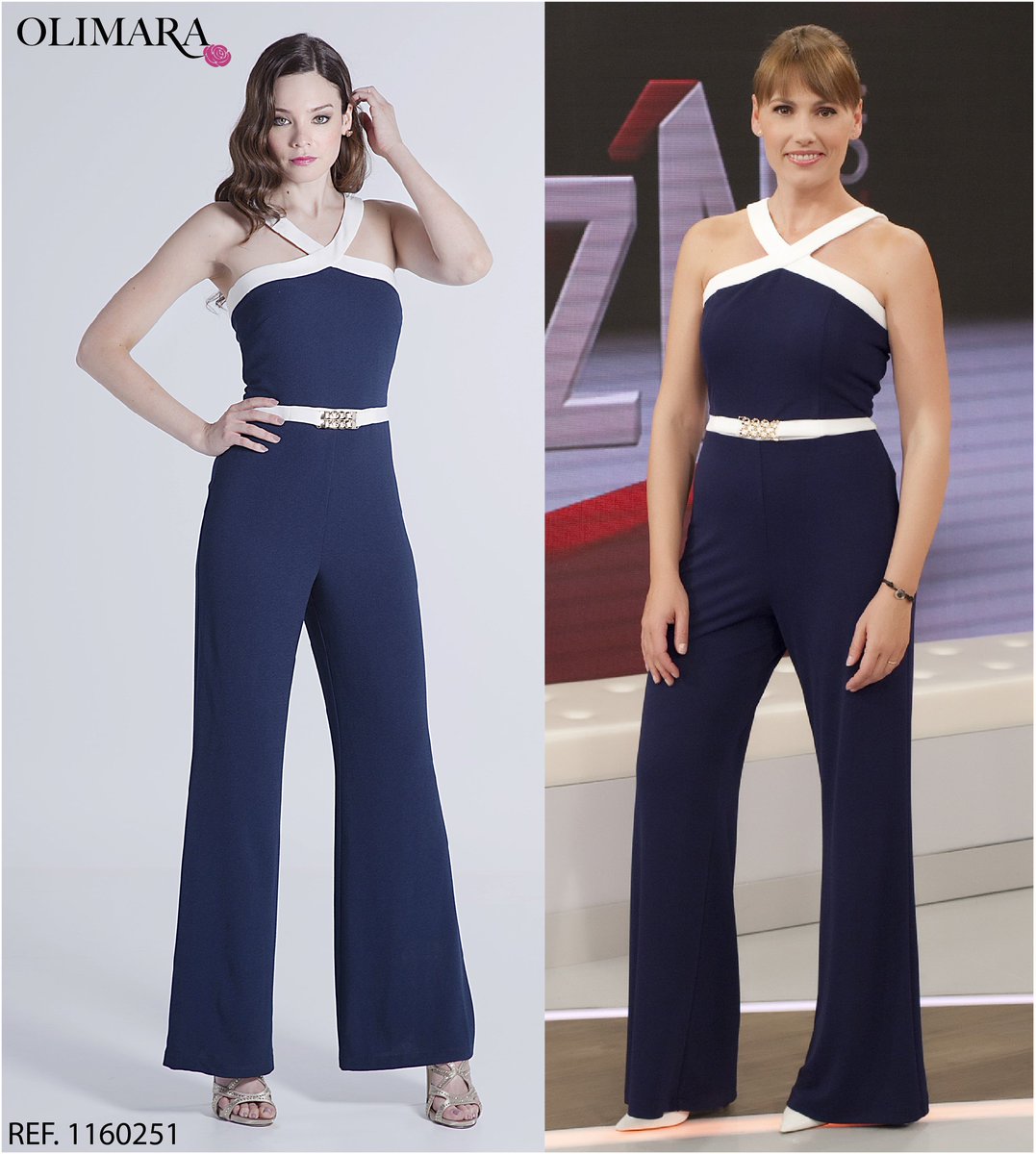 OlimaraModa's tweet photo. Espectacular Carolina Casado con nuestro mono de #Olimara. Gracias una vez más!! :) @carolcasadotve @Corazon_tve https://t.co/WZNmUQMGta