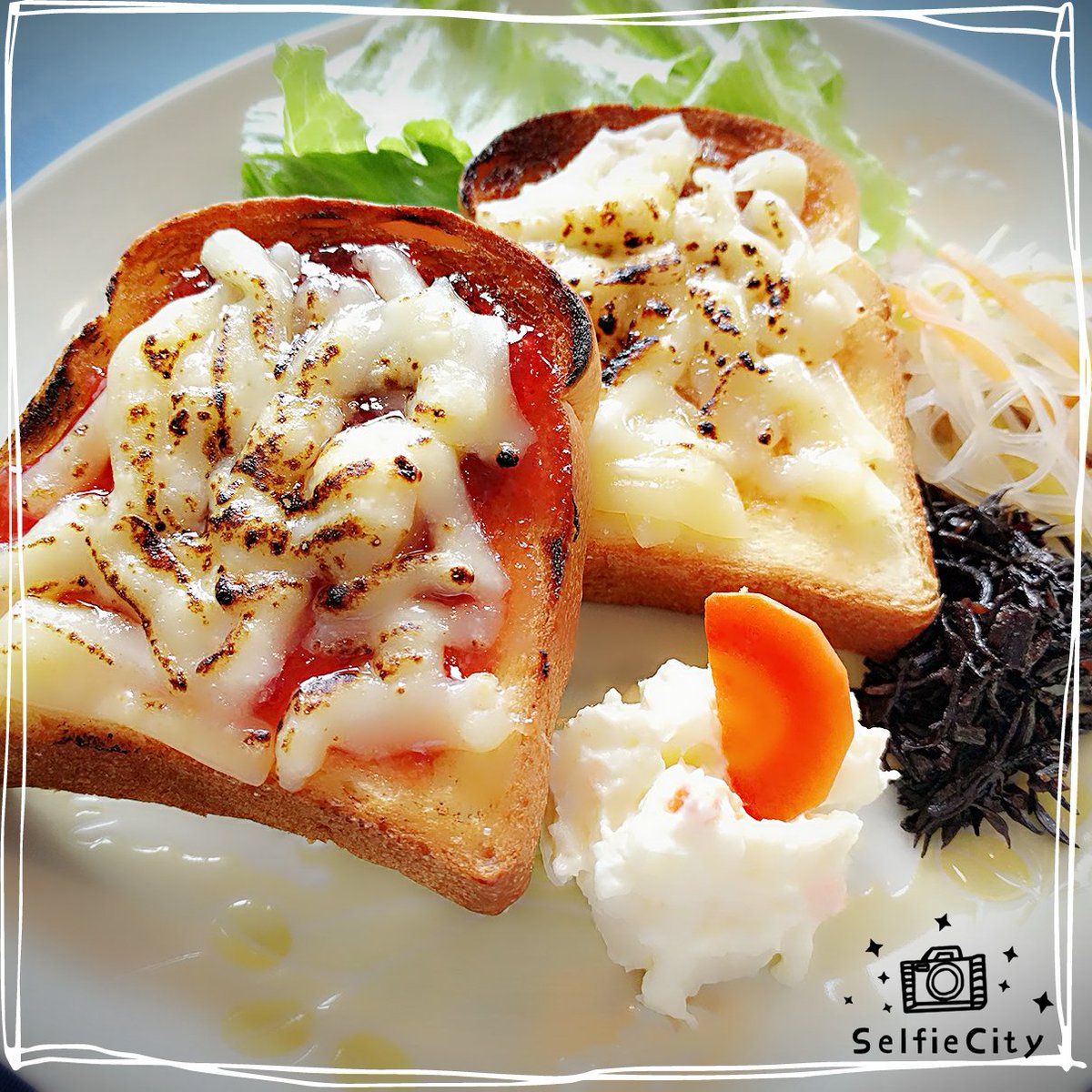 toracafe's tweet photo. 悪魔のトースト、コーヒー☕☕セットでなんと390円📢📢甘さとチーズのコラボレーションがくせになりますよ😋😋🤔🤔 https://t.co/N7rrEd3CSa