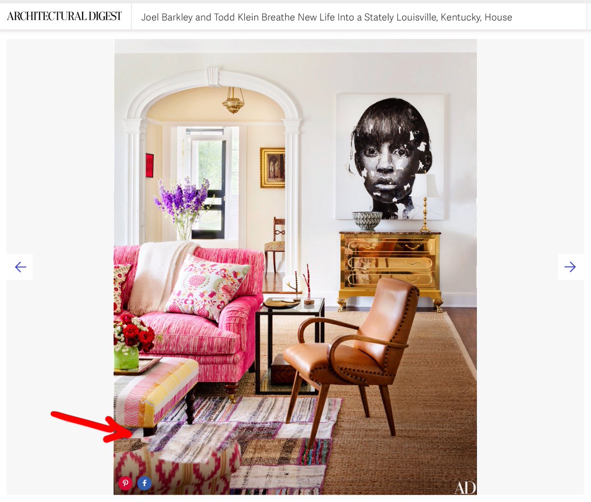 While not as sexy as a fashion photoshop fail, I found one on AD's site today.. #PhotoshopFail #ArchitecturalDigest