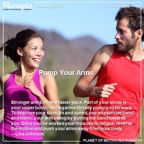 Runopia1's tweet photo. It's Runopia #RunningTipTuesday time! Stronger arms, faster #run.

#runopia #runners #running https://t.co/Rlr2QNQw6f