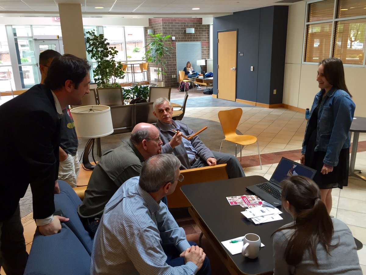 LVCChemistry's tweet photo. Kasey Bacher presents her research with Dr Koray Sekeroglu on the artificial arm/muscle support @LVCPt @lvc https://t.co/odpeQGloZm