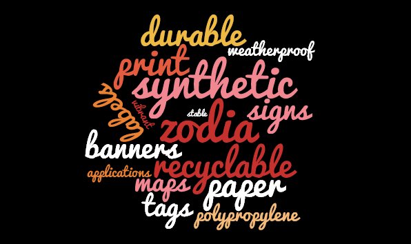 Zodia Synthetic Paper. All that and more.