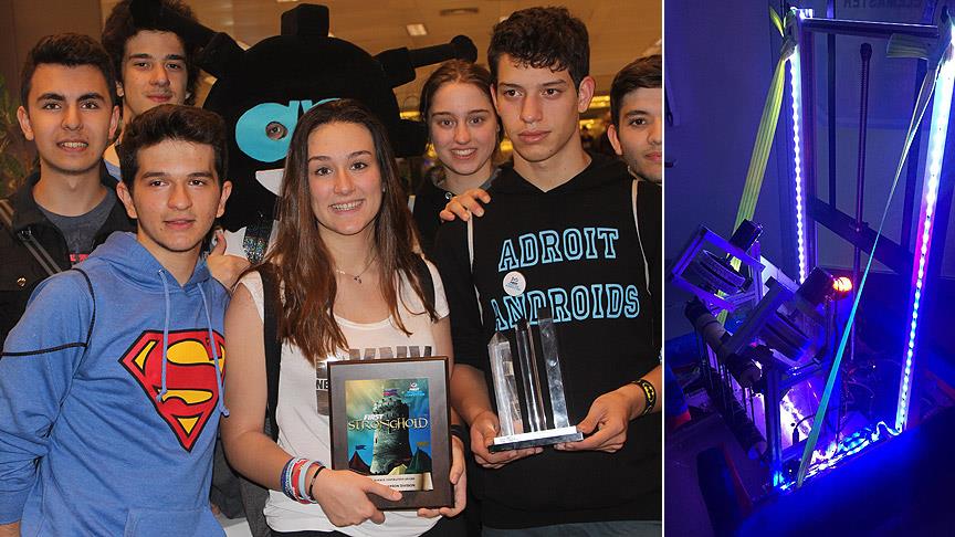 Türk öğrencilerin robotu ABD'den ödülle döndü ow.ly/4nnqn6