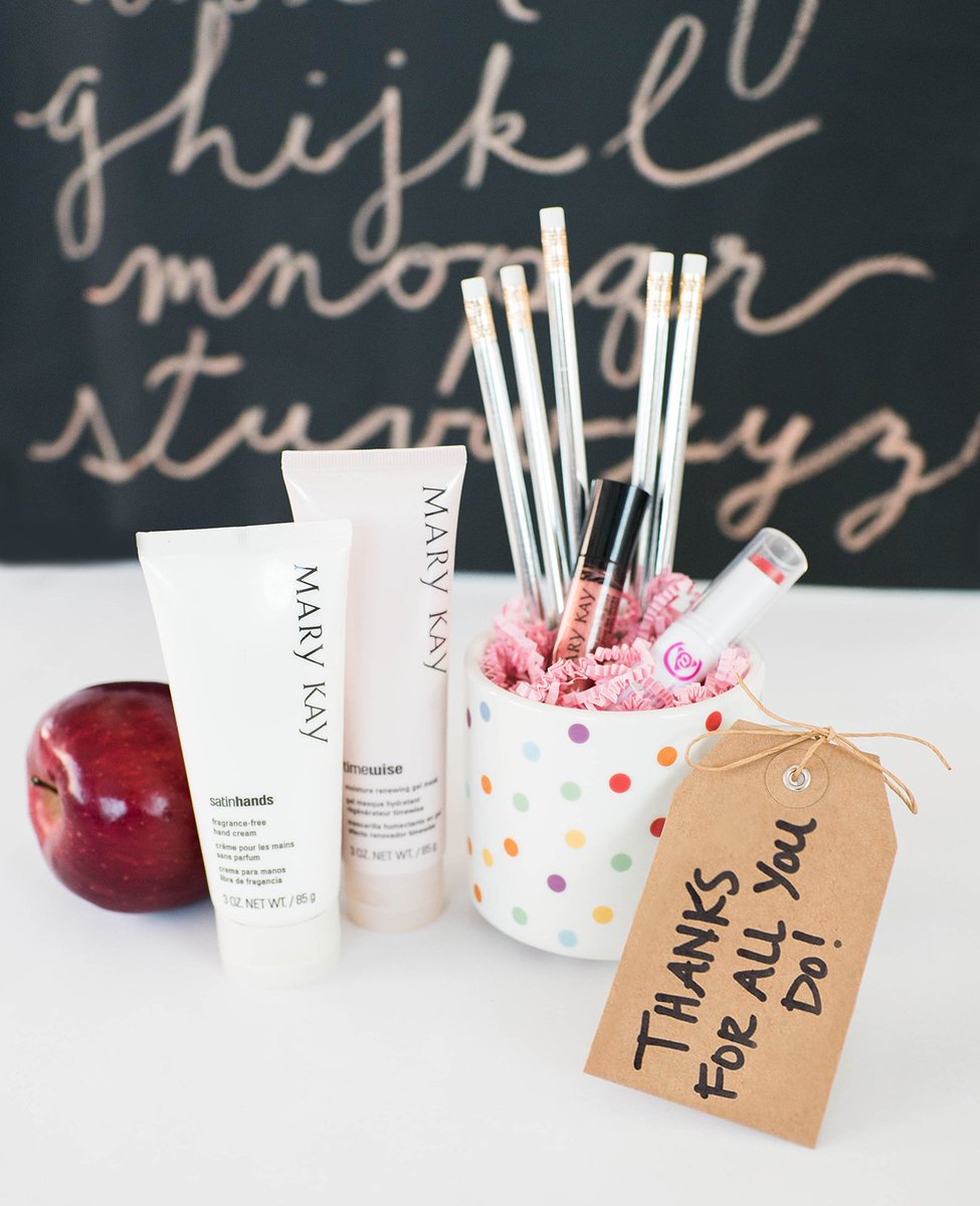 MaryKay's tweet photo. Teachers deserve the best, so gift them #MaryKay on #TeacherAppreciationDay! https://t.co/KYruBpMtV4 https://t.co/JodT1aaRYH