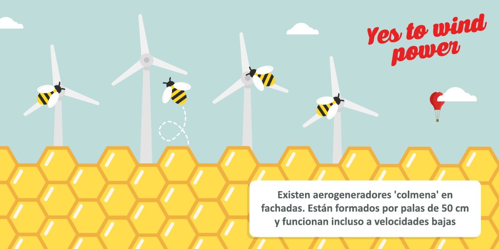 aeeolica's tweet photo. Existen aeros colmena en fachadas,formados por palas de 50cm y funcionan incluso a velocidades bajas #YesToWindPower https://t.co/WXjoziZOlA