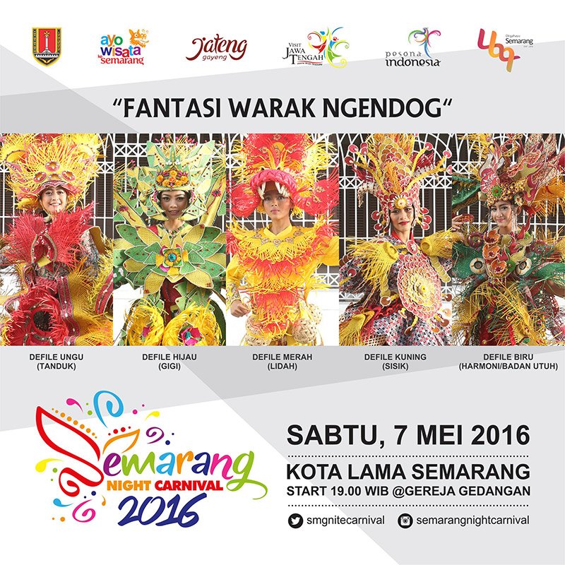 "Fantasi Warak Ngendog" Sabtu 7 Mei 2016 di KotaLama Semarang #SNC2016 

Besok Sabtu lho nda !
