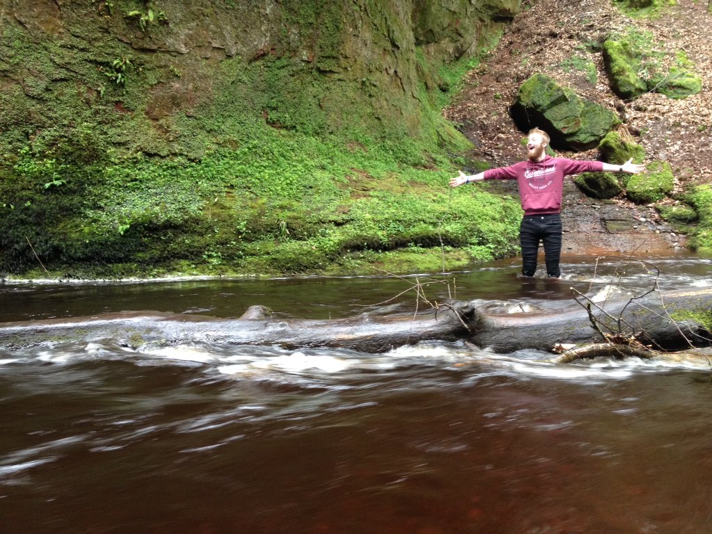 Scotlandlocal's tweet photo. Went to Finnich Glen yesterday to see an amazing red river. https://t.co/eNfPQTCTRO