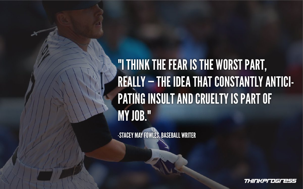 A badass group of female sportswriters talked with me about online abuse. Listen to them.

thinkprogress.org/sports/2016/05…