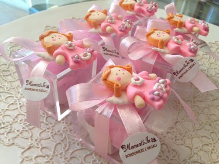 Piccolo angioletto per te dolce Alice... #scatolina #plexiglas #angioletto #rosa #pink #bimba #girls #calamita