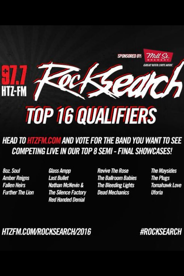 We are competing in <a href="/977HTZFM/">97.7 HTZ-FM</a> #rocksearch competition #vote #toronto #indiemusic #rock #977htzfm