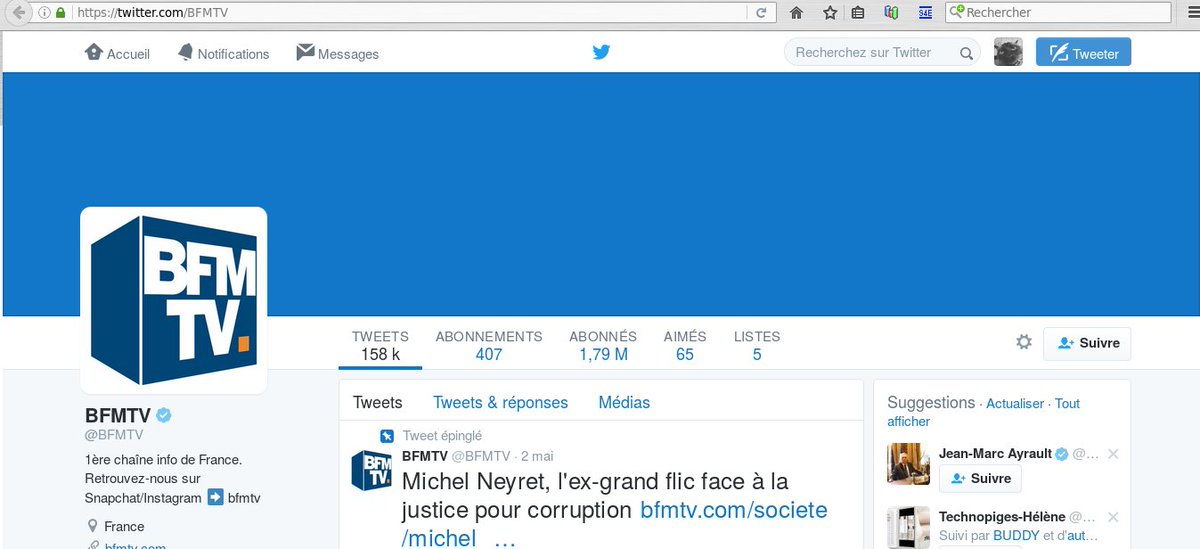 bud483's tweet photo. Coucou @BfmTv , vous connaissez AdBlock ? C'est très simple. https://t.co/WiCQFNHMT2