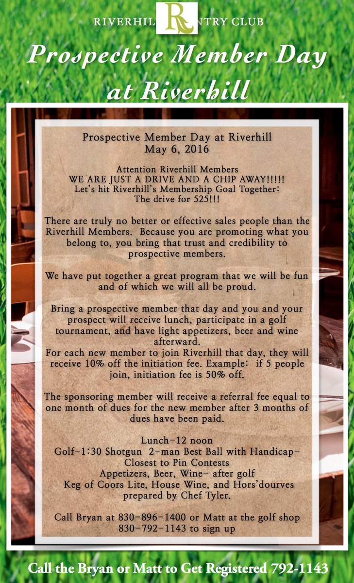 It's the big week to show off your club! We Need Your RSVP for our Prospective Member Day by Thursday at Noon, May 5