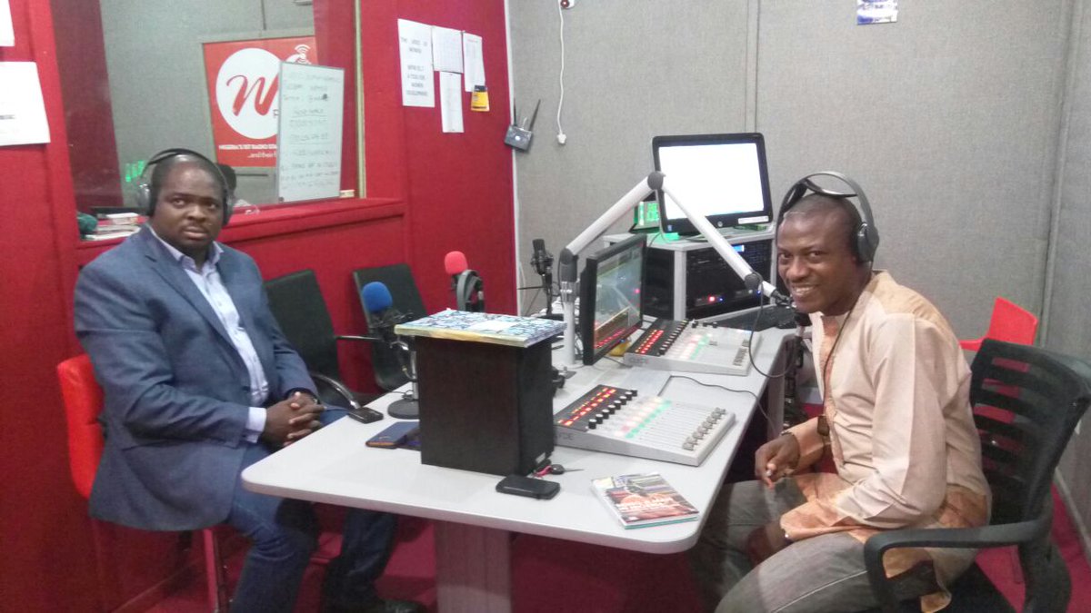 wfm917's tweet photo. #HappeningNow on WFM91.7
#TheManView with Deji Irawo and @adeoyeabodunrin talking on Men psychology.
#TuneIn https://t.co/aKV6wHyPYy