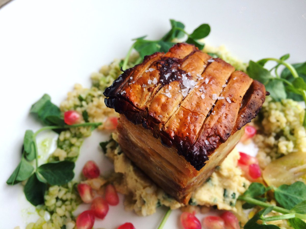 Moroccan inspired pork bell starter. Such a bloody delicious dish. You have to taste it!! #22newmenu