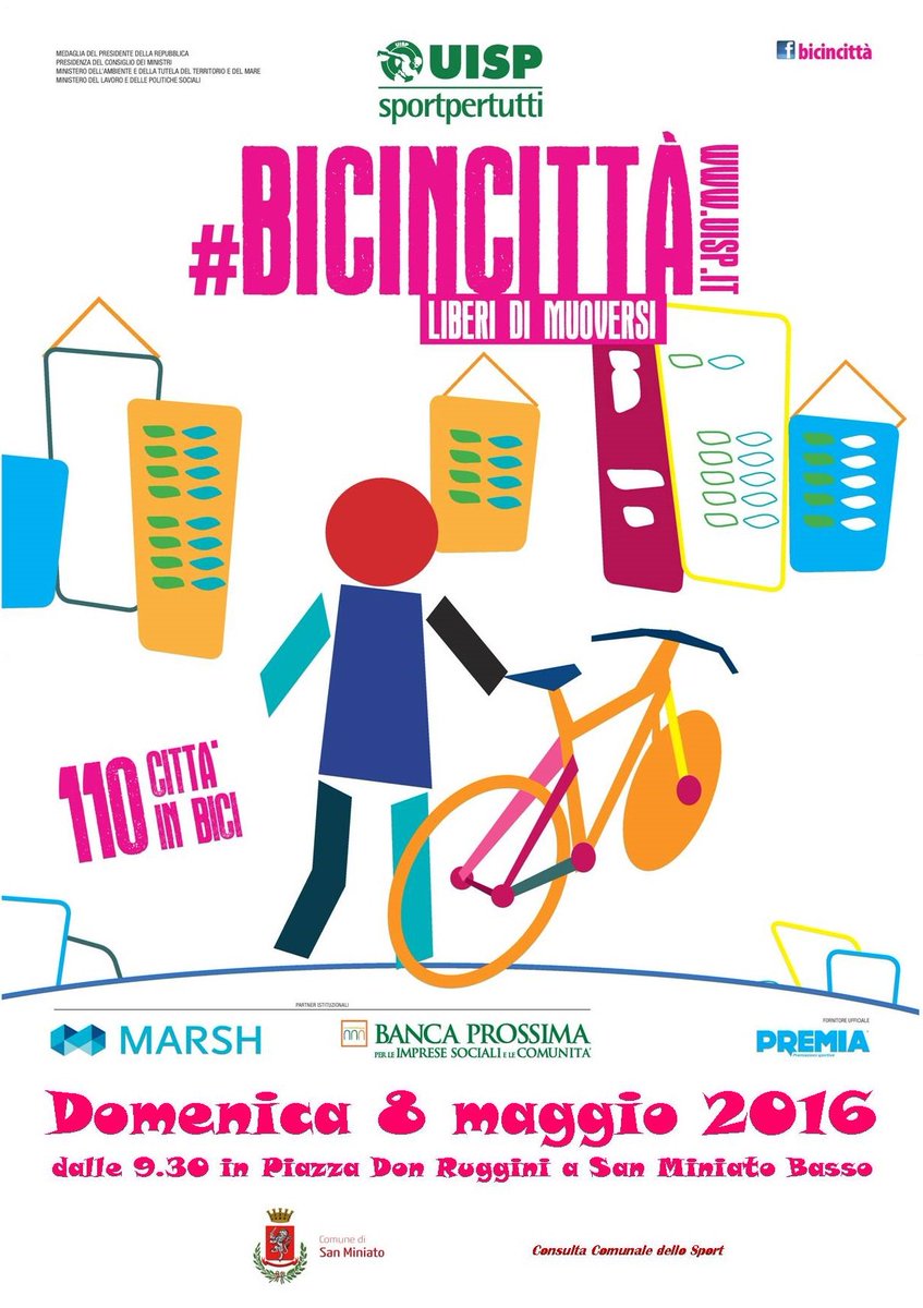 ComuneSMiniato's tweet photo. #bicincittà Domenica 8 maggio in sella per le colline del @ComuneSMiniato Vieni a pedalare insieme a noi! https://t.co/cFzvI3PezG
