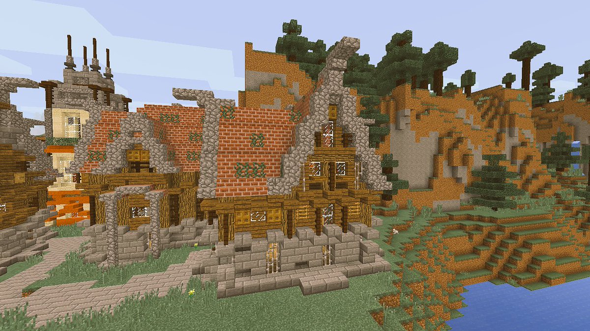 マヨラー בטוויטר 今回作った家は屋根に力を入れました 大きめの屋根から小さい屋根が出てくるやつを上手く使いたい Minecraft Minecraft建築コミュ マインクラフト Minecraft建築