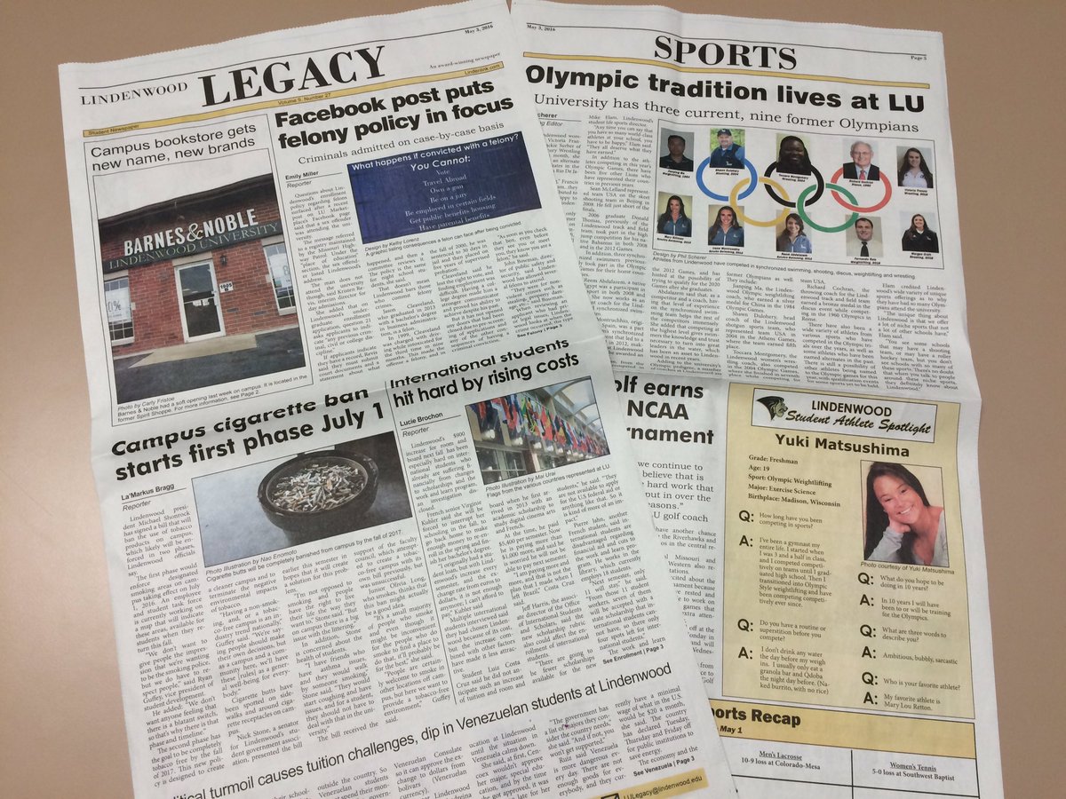 Ladies and gentlemen, we give you our final issue of the <a href="/LindenwoodU/">LindenwoodUniversity</a> Spring 2016 semester. Pick up a copy today!