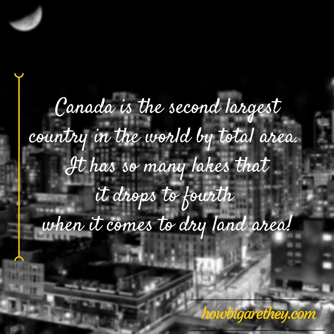 highonbrands's tweet photo. Blame the lakes! @Canada #HowBigAreThey #Canada #China #BiggestCountries #World #Facts https://t.co/TA74AKvA4U