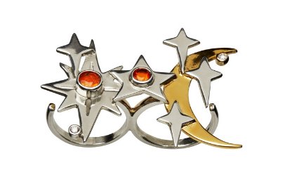 vargltd's tweet photo. Night-sky scenes on the Moon &amp; Stars double ring from @MariaNilsdotter #jewellery #rings #MariaNilsdotter https://t.co/e4xPj3fWx8
