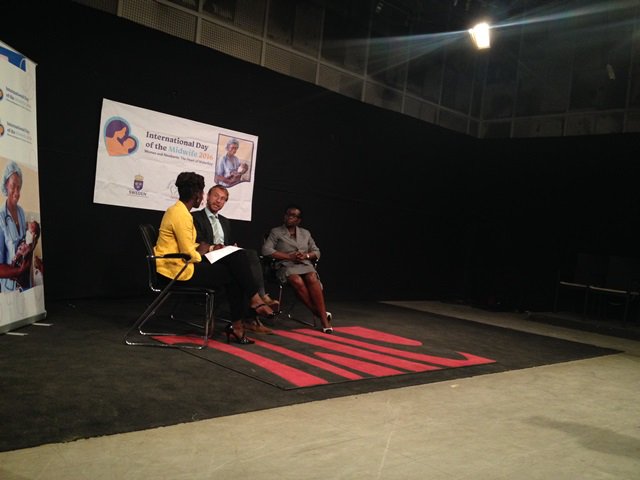 SwedeninZM's tweet image. @DavidWiking Swedish Emb &amp;amp; Mary Otieno, @UNFPA interviewed by @MYZNBC abt the role of midwives today #Midwives4All