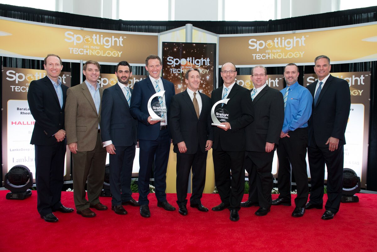 Cameron_Intl's tweet photo. Not one but TWO #OTC2016 Spotlight on New Technology Awards! Congrats OneSubsea! See these in booth 3527! https://t.co/L7J8faReRW