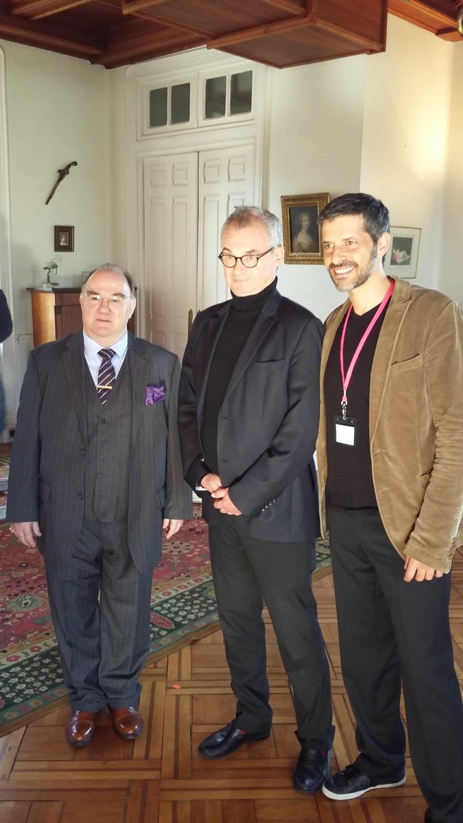 Tournage des aventures du Commissaire #Dupin à la Préfecture du #Finistere avec Udo Samel et @PasqualeAleardi