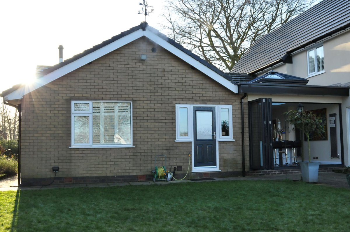 Broad Lane - Grappenhall. Double storey extension with bespoke orange. See - bit.ly/WssgNn