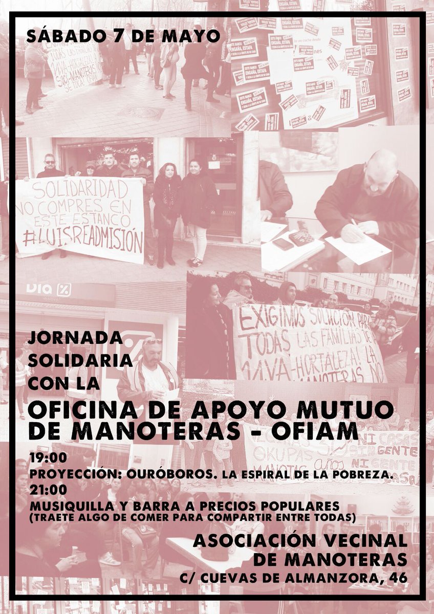 Este sabado jornada solidaria con @APManoteras Alli nos vemos!