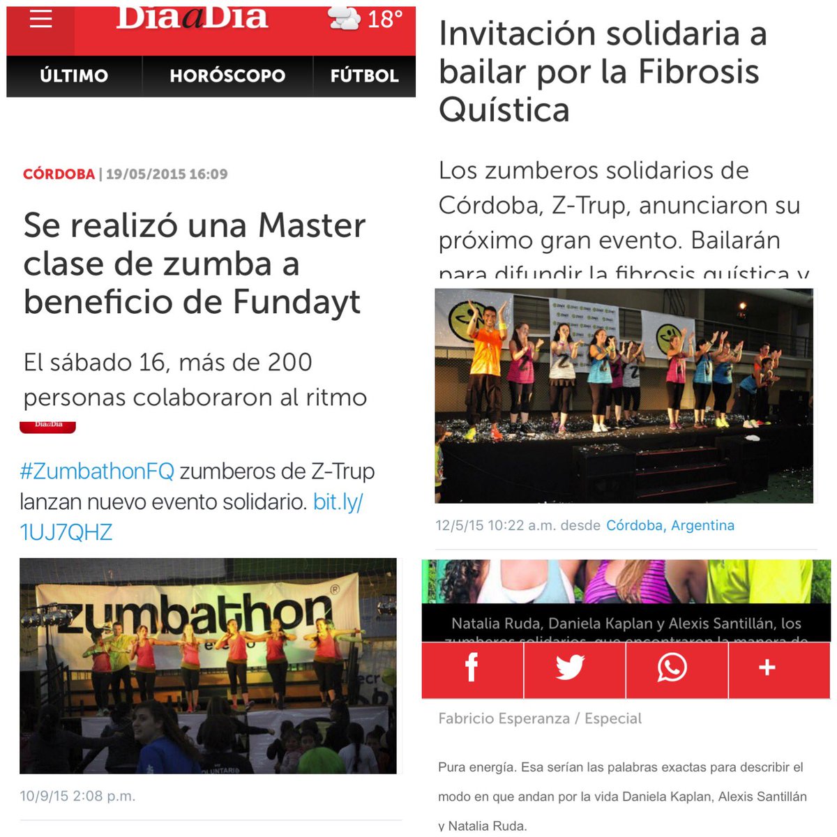 danykaplan's tweet photo. ¡Felices 12 años @diaadiacomar !
🎊🎂 ¡Gracias por acompañar siempre nuestros eventos! #ZTrup #ZumbaSolidariaCba https://t.co/DFXECmvY3p