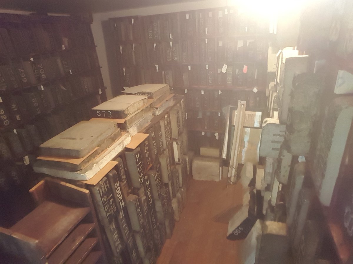 GoesLithograph's tweet photo. #Print #History @GoesLithograph. #Rare peak inside the #Lithostone #Vault. #Letterpress #Art #typescript #lithograph https://t.co/zmXdqsJL5F