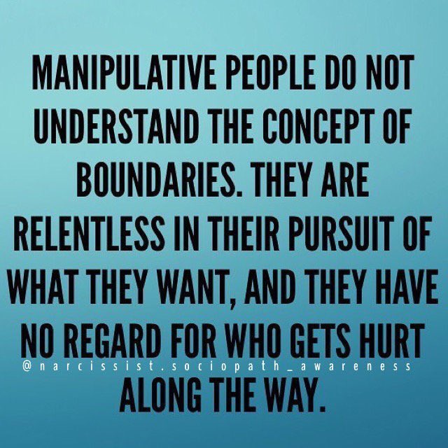 NarcissismSpeak's tweet photo. A #narcissist truly has no boundaries. If you are perceived as a threat, they will not stop until you are destroyed https://t.co/ZPvkwEv7R7