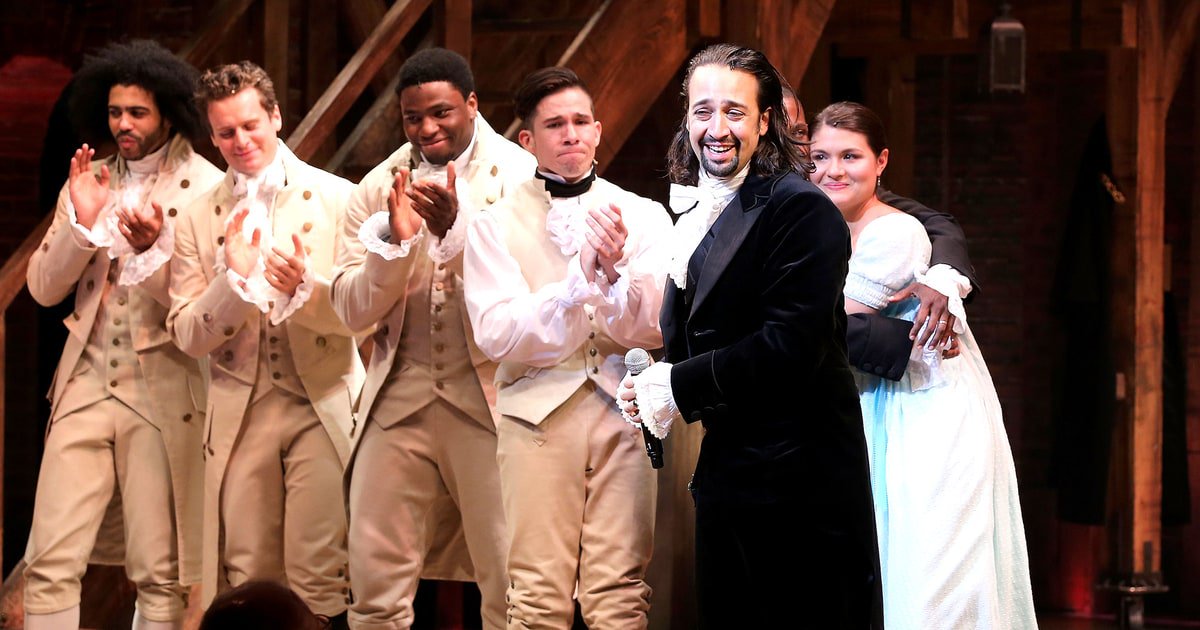 usweekly's tweet photo. .@HamiltonMusical is up for 16 #TonyAwards! See the complete list of nominees: https://t.co/kfnnyo3SbK https://t.co/TNwS1aUPY1