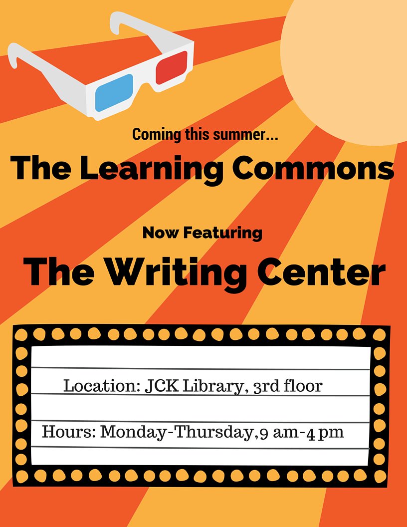 UCMwriting's tweet photo. Taking summer classes? Be among the first students to visit the #UCM Writing Center's new location in the @UCMLC https://t.co/CMn8XyhUr4