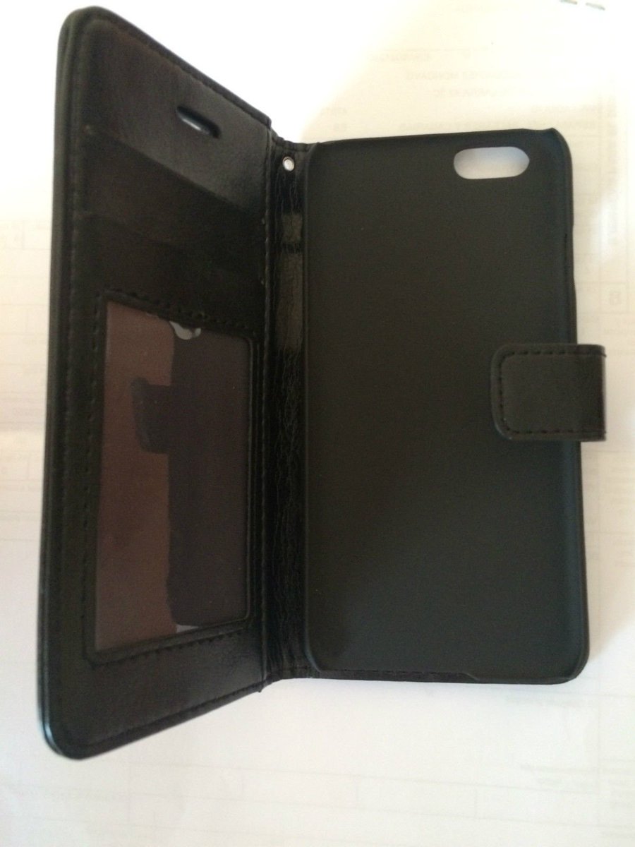 funda cartera de cuero para iphone 6. ENVIO GRATIS. PRECIO: 5€. Color marrón o negro.