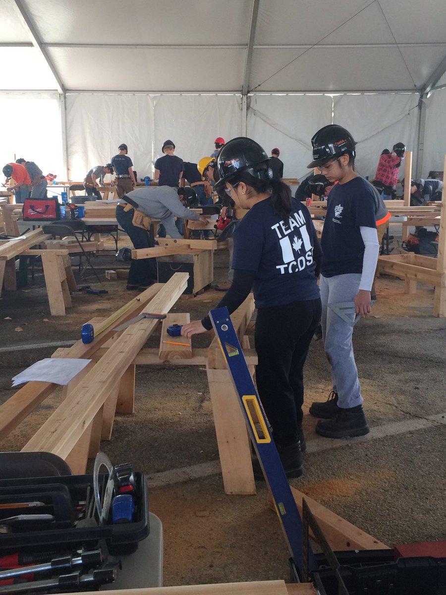 TCDSBSkills's tweet image. Carpentry team! #teamTCDSB