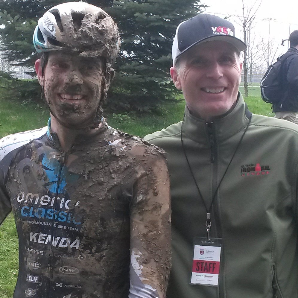 stevefleck's tweet photo. Yes @Paris2Ancaster and here is the "Winner" of the Mud-Slide! #P2A16 #cycling https://t.co/Vav8QamtKo