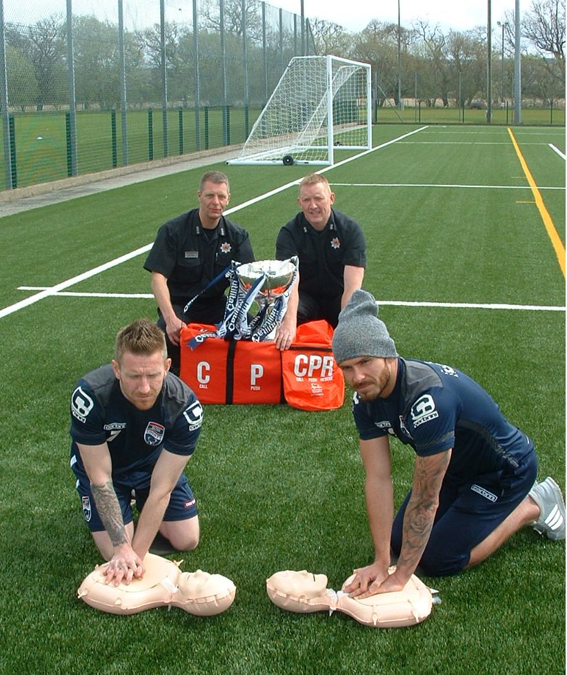 fire_scot's tweet photo. .@RCFCStaggies back firefighters’ call for public to learn CPR: https://t.co/wbNjQWlio5 Every fire station available https://t.co/4BxnIefamx