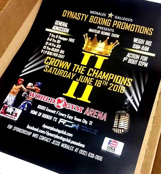 DynastyBoxingPr's tweet photo. @DynastyBoxingPr presents: Crown The Champions Jun 18th at World Gym Arena home of @BookerT5x @TheOfficialROW https://t.co/NvkluLpuOI
