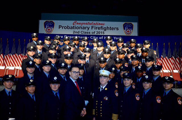 FDNY's tweet photo. Congratulations to 49 U.S. Veterans who are graduating today from the #FDNY Fire Academy https://t.co/RX6uqGXeWM